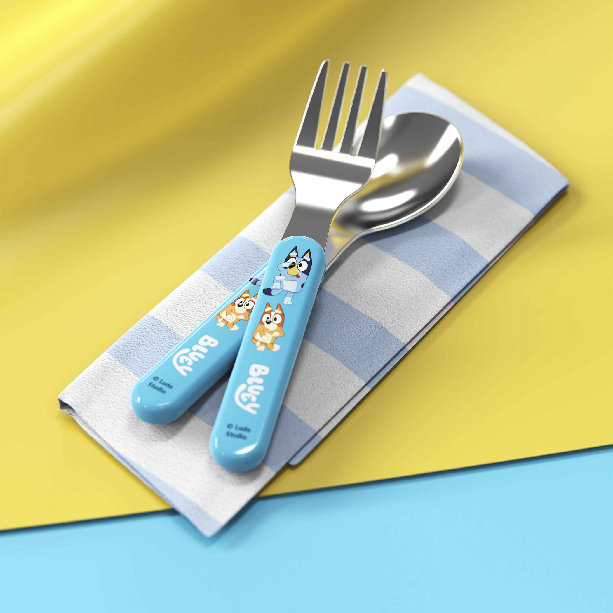 Bluey Kid's Fork and Spoon Dinner Utensils